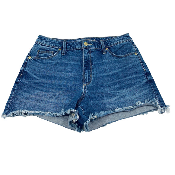Universal Thread Pants - Womens Jean Shorts Size 8 Medium Wash Denim High Rise Shortie Cut Offs Pockets